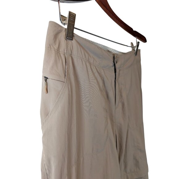 L.L.Bean Womens 8 Beige Convertible Hiking Pants Zip Off Trail Outdoor Travel - Picture 5 of 9